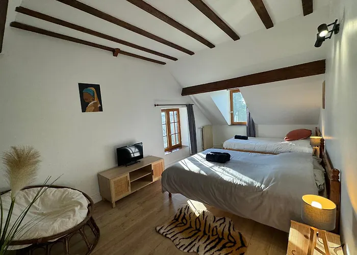 La Chaumiere Du Bout Du Chemin - Calme - Rdc Penzion Neuville-sur-Touques